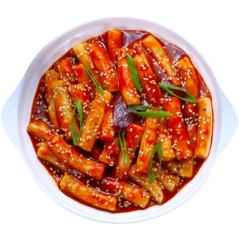 堡兰特 Bao Lan Te 米面制品 380克2人份 韩式炒年糕辣炒年糕条辣炒年糕速食韩式风味甜辣酱炒年糕条片带酱