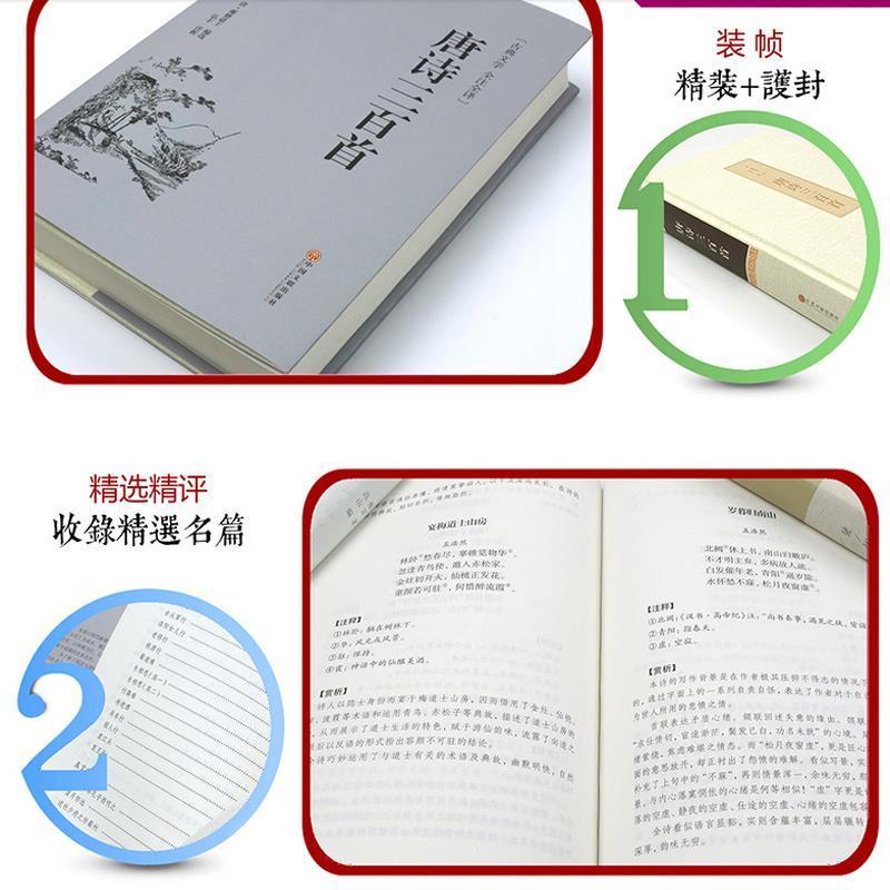 唐诗宋词元曲诗经楚辞300三百首中国诗词大会文学鉴赏大全集书籍 唐诗宋词元曲诗经楚辞
