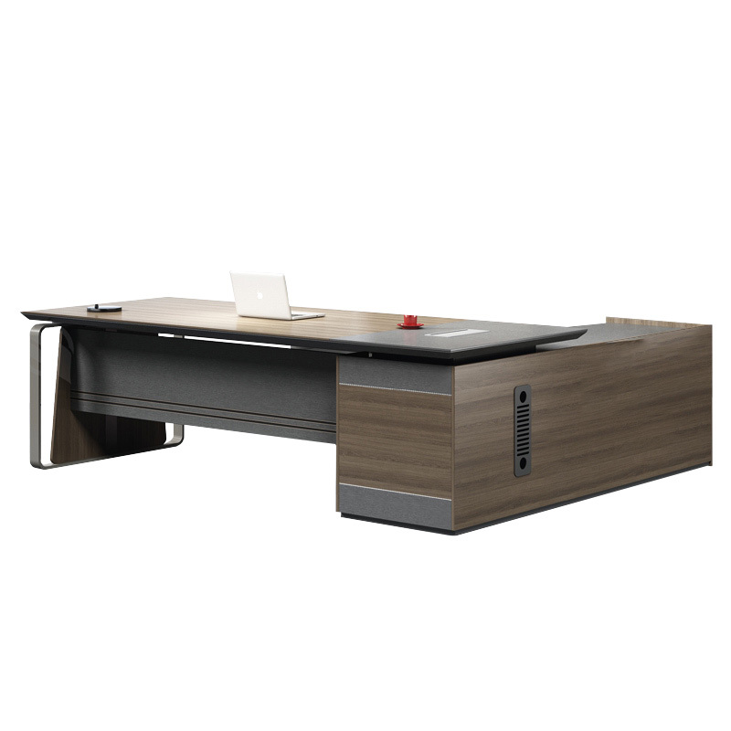 西泰xt171现代板式办公桌1.8米班台桌主管桌胡桃色视频介绍_西泰xt171