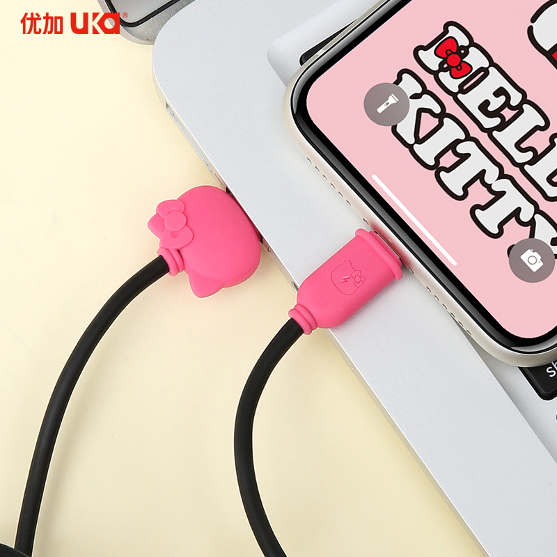 HelloKitty优加苹果数据线iPhone7充电8plus卡通7p可爱6s手机xs快充苹果xsmax平板充电线