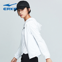 鸿星尔克（ERKE）运动外套女装上装秋季新款休闲运动服开衫上衣运动茄克防风衣