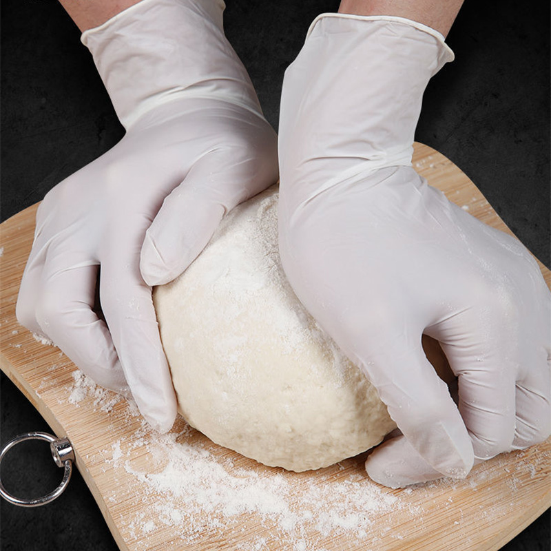 山之只 一次性丁腈手套 白色12寸50只/盒高清大图