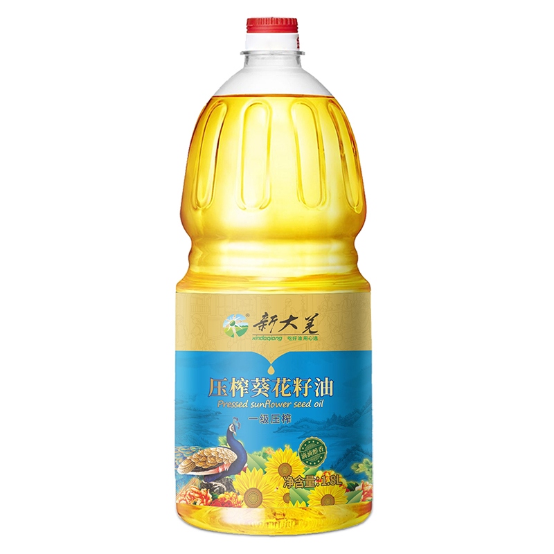 新大羌(XINDAQIANG) 一级压榨葵花籽油1.8L