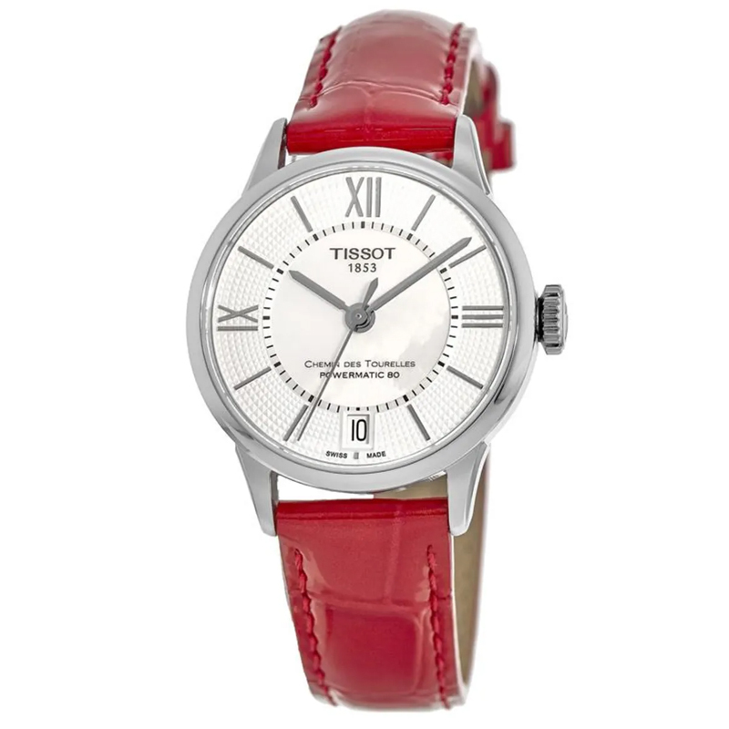 天梭tissot女士机械表杜鲁尔系列商务休闲时尚气质经典款女士自动机械