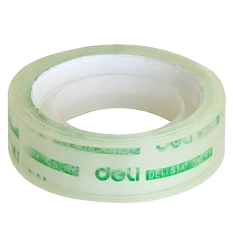 得力30011小胶带封箱带胶带学生文具办公透明胶带1.2cm胶带 24卷 JR