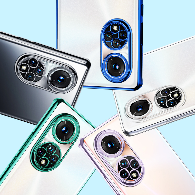 KONEL 荣耀50pro/50se手机壳防摔honor50全包镜头电镀软壳防滑镜头保护网红男女款个性高档时尚高档硅胶