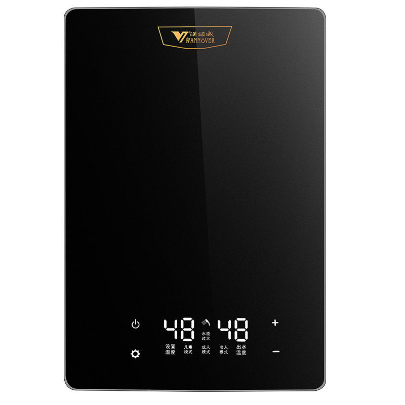 德国汉诺威H2A智能恒温即开即热式电热水器小型厨房卫浴两用大水量非金属石英管加热不结水沟高清大图