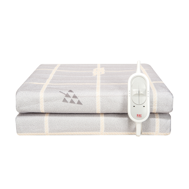 彩虹 双温双控化纤印花双人电热毯1.8*1.5米 XL1352