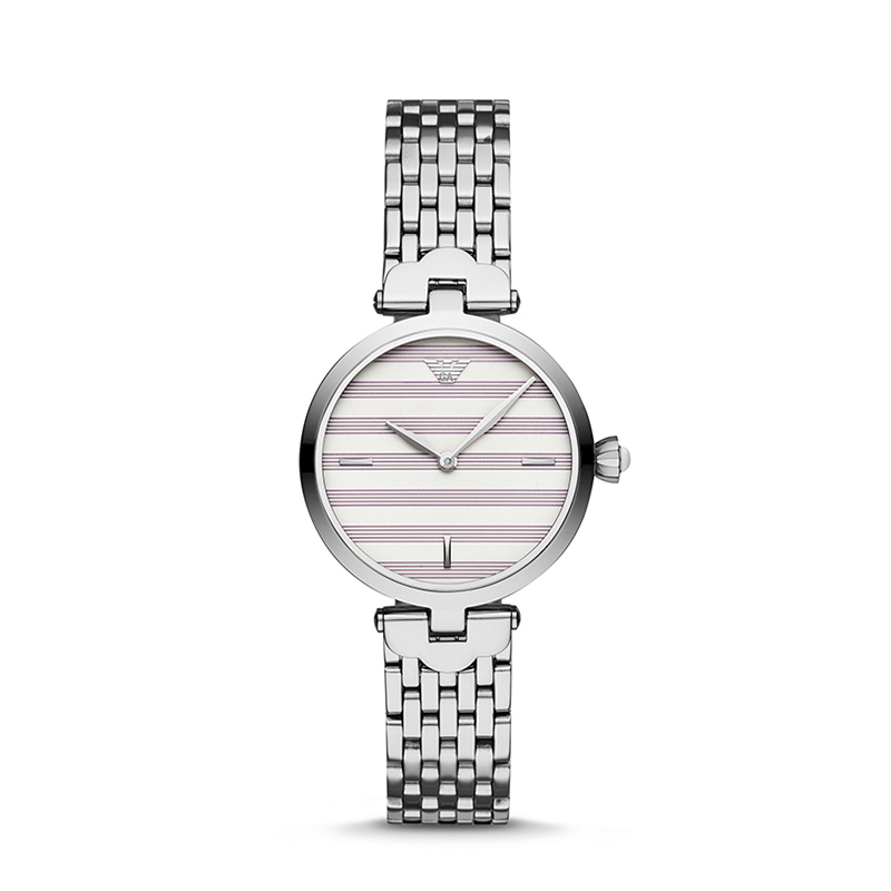 阿玛尼(EMPORIO.ARMANI)手表 佟丽娅同款休闲石英表女士腕表欧美表 AR11195