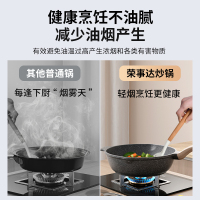 荣事达(Royalstar)24cm火红点麦饭石深煎锅煎炒两用不粘锅家用平底炒菜锅电磁炉燃气通用RA11221301