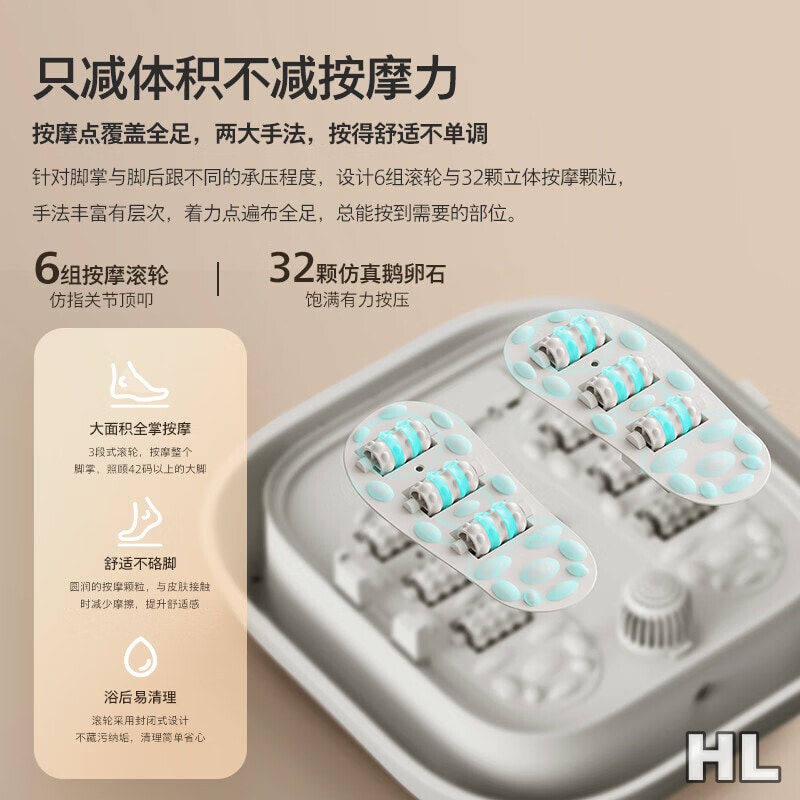 飞利浦足部按摩器PPM3102F深灰色高清大图