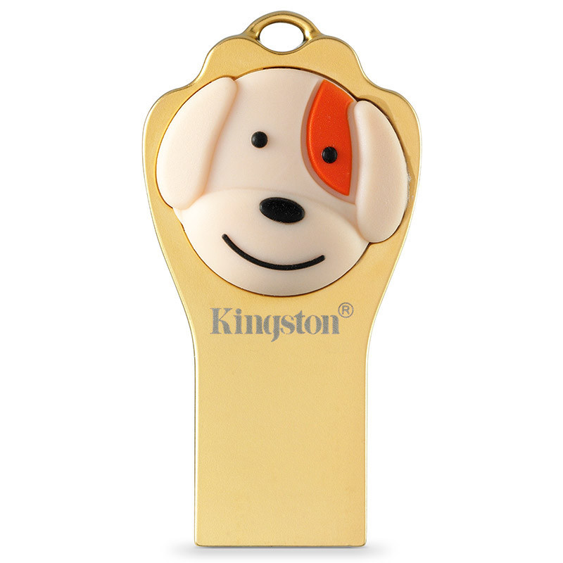 金士顿(Kingston)64GB USB3.1金属U盘 DTCNY18 个性车载U盘支持个性定制 十二生肖之狗年纪念版