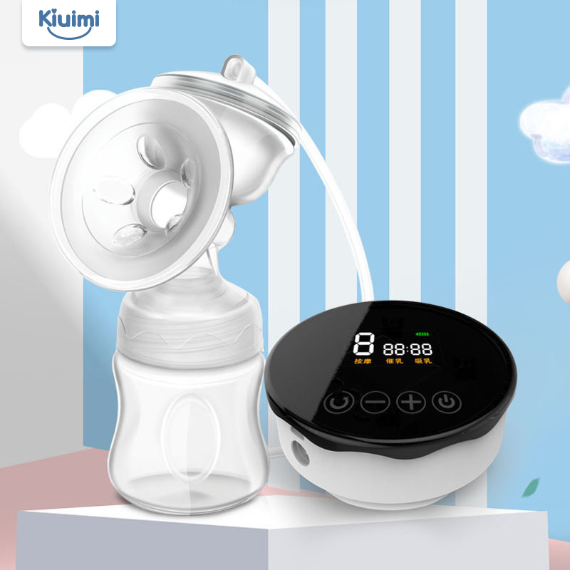 开优米(Kiuimi)智能电动吸奶器 大吸力液晶锂电池可充电式挤奶器拔奶器高清大图