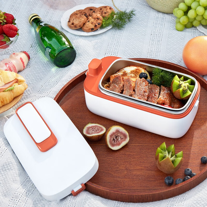 生活元素电热饭盒双重密封保鲜方便快捷静音加热F72-F79(颜色随机)高清大图