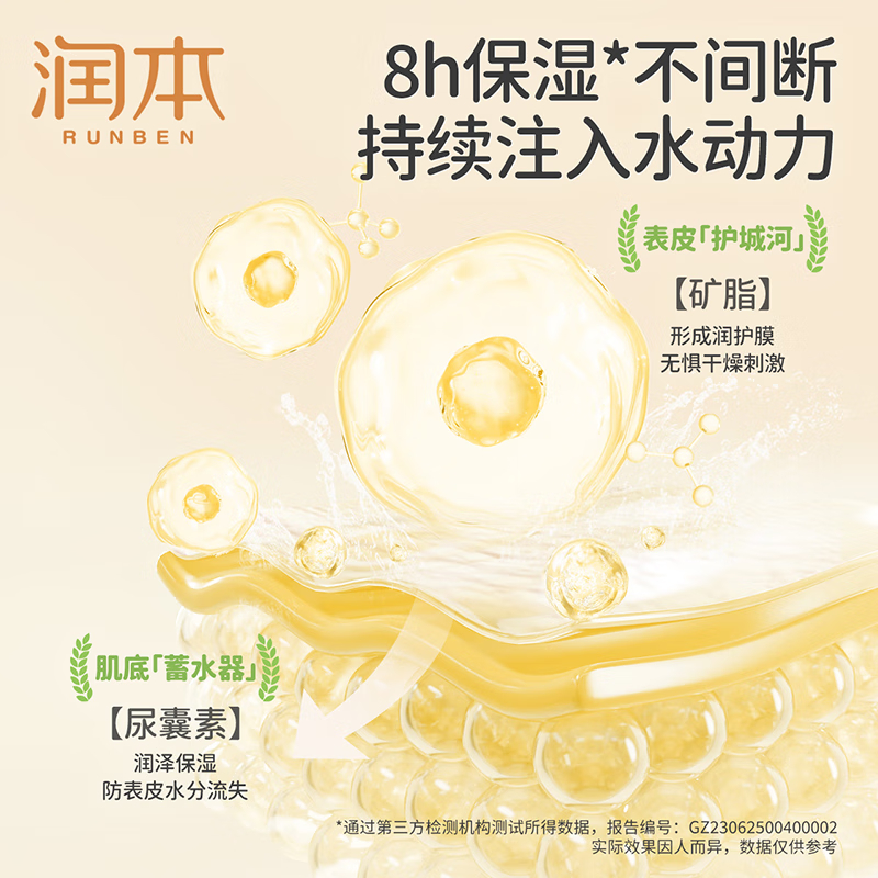 润本(RUNBEN)婴儿全身润肤乳300ml 儿童面霜身体乳 宝宝润肤霜补水保湿多功效合一润肤乳(滋润型)高清大图