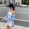 夏装2021新款性感抹胸包臀短裙两件套+韩版中长款衬衫休闲套装女 衬衫+抹胸+半身裙 S