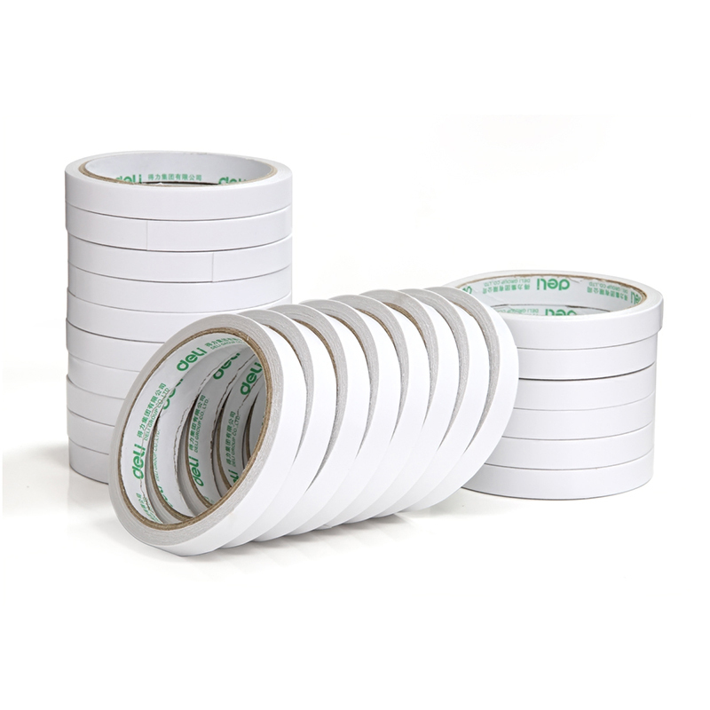 得力(deli)30401 棉纸 双面胶带12mm*10y(9.1米)24卷/袋