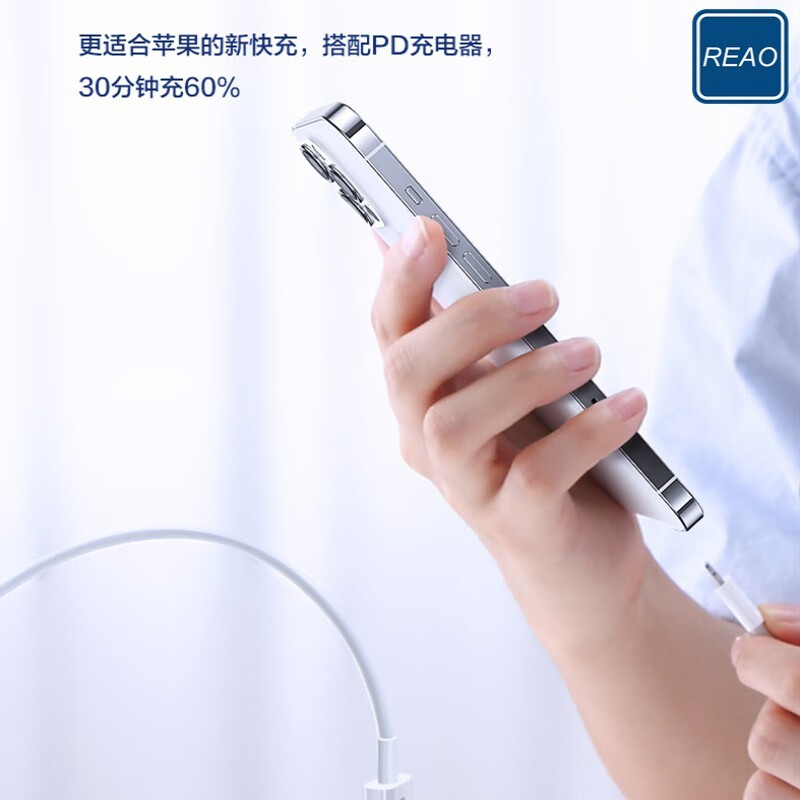 泺澳(REAO)PD20W充电数据线X1 白色高清大图