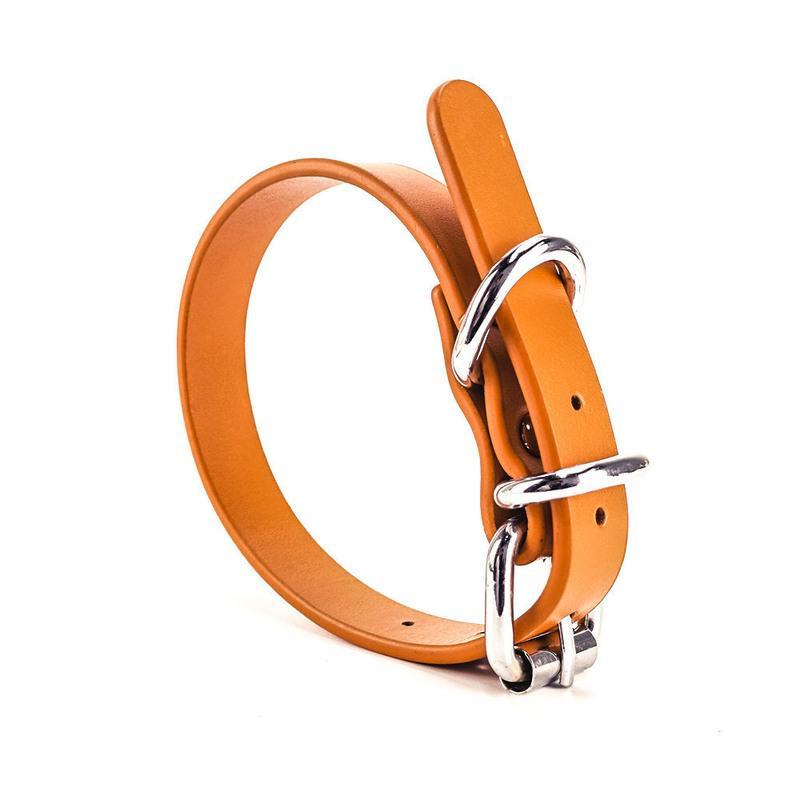 13-25斤调节长度32-41cm 本色树膏皮 狗狗项圈狗铃铛猫咪项圈牵引绳
