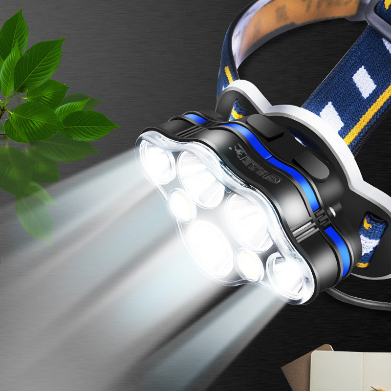 头顶灯头灯钓鱼强光户外充电夜钓大容量超亮头戴式矿工泛光工作