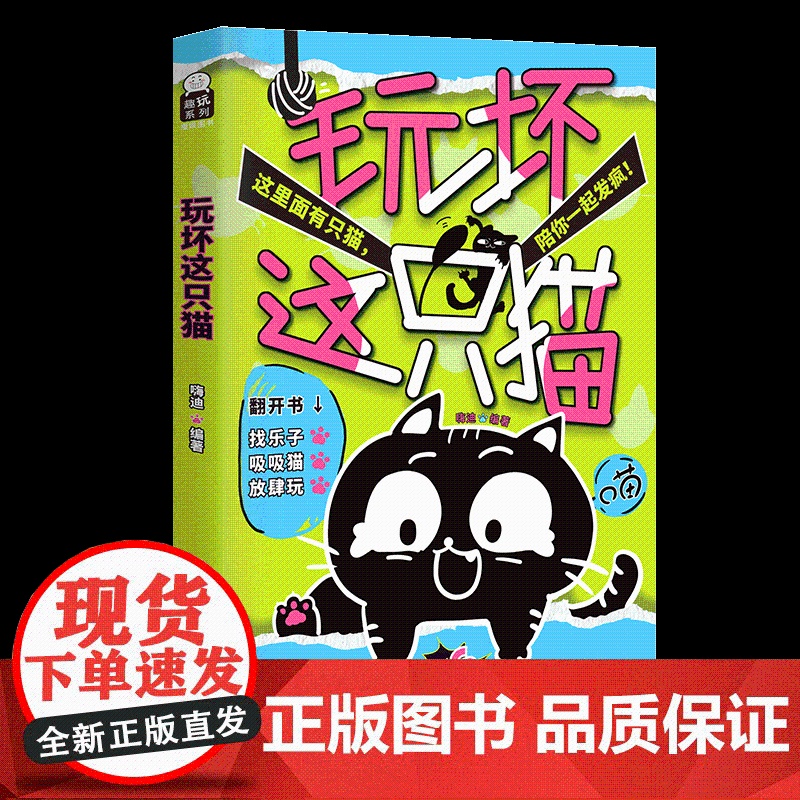 西西弗书店 玩坏这只猫趣玩类搞怪创意书籍 集合手工、生活、DIY等各种形式 100种云养猫也可以玩起来的创意玩法高清大图