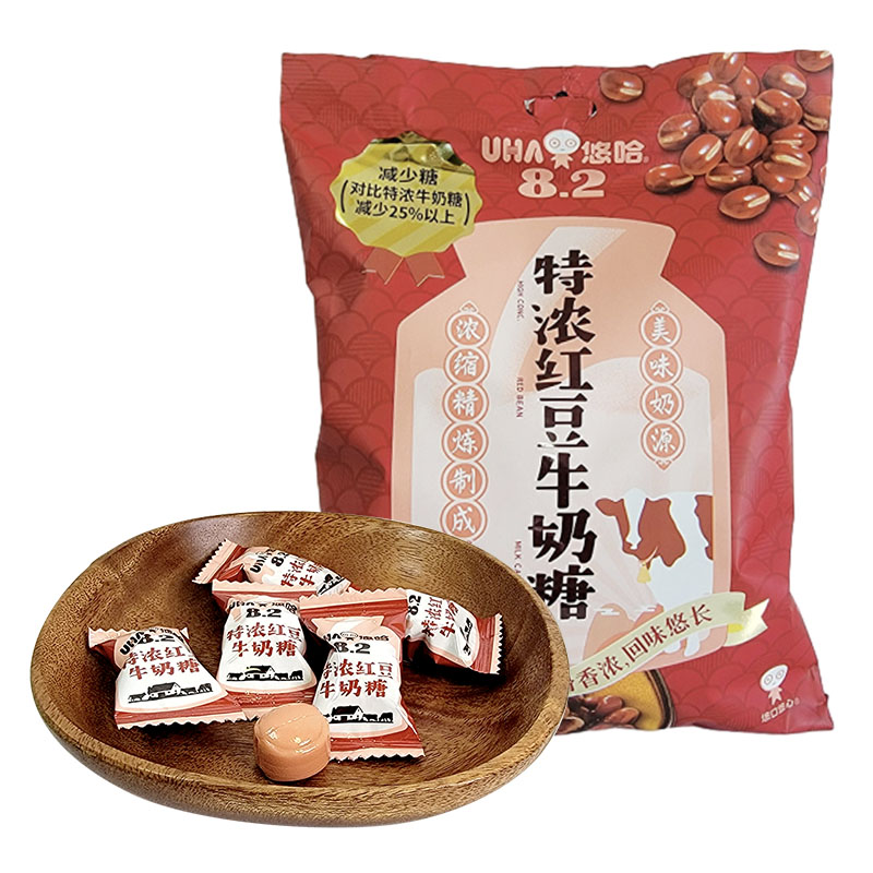 悠哈奶糖UHA牛奶糖特浓牛奶糖袋装300g结婚喜糖零食品高清大图