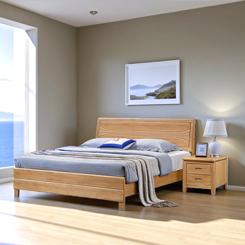 合祥源 简约实木床 1500*2000*1040mm QX-C49 单位:张高清大图