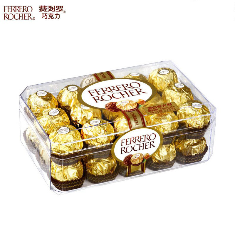 意大利进口 费列罗FERRERO ROCHER牛奶巧克力制品375g(30粒装)休闲零食T30礼盒装
