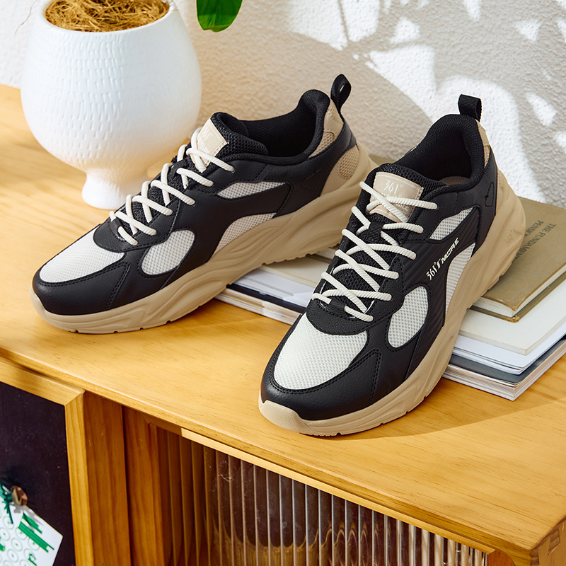 361°男鞋运动鞋男新款网面透气轻便休闲鞋潮流老爹鞋鞋子高清大图