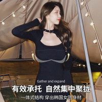 浪莎前扣内衣女士文胸无钢圈聚拢小胸显大收副乳调整型性感防下垂胸罩