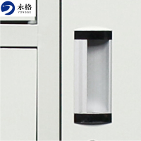 永格更衣柜钢制文件柜带门锁资料柜铁皮柜档案柜储物柜上下铁五门更衣柜