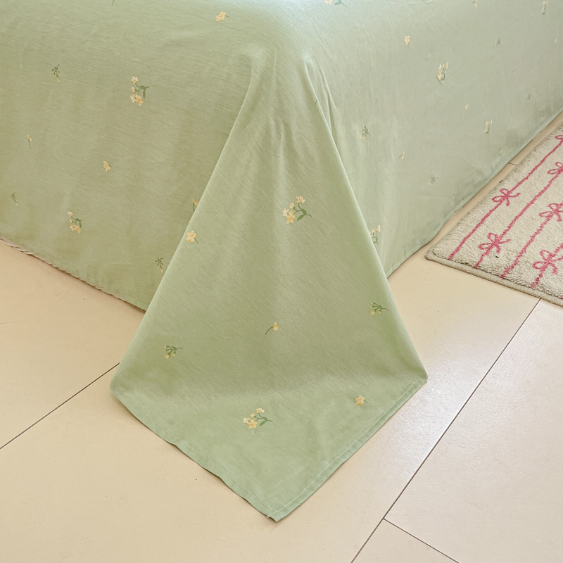 雅鹿优家全棉四件套(花色:叶畔兔语)200*230cm全面四件套YLT2608高清大图