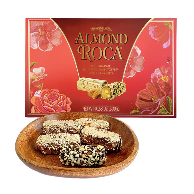 美国进口Almond Roca乐家扁桃仁巧克力糖100g/200g/300g/600g糖果礼盒装罐装零食年货图片