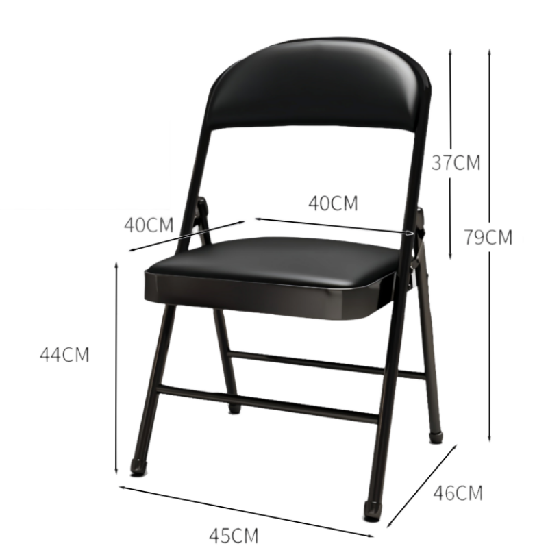 芙首泰皮质折叠椅450*460*790mm把高清大图