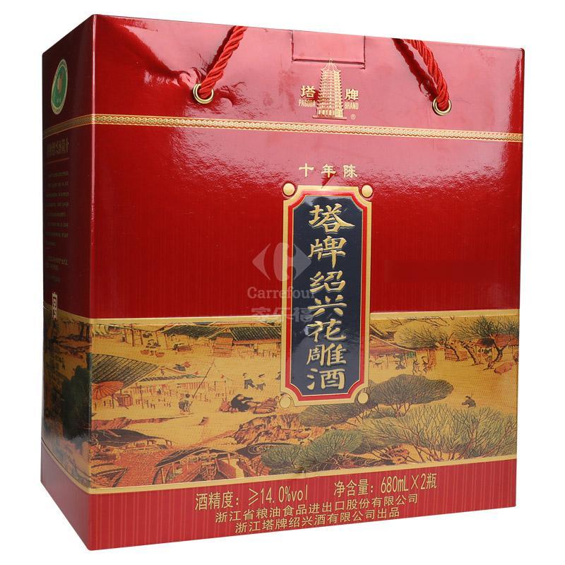 塔牌十年陈绍兴花雕酒14度680ml