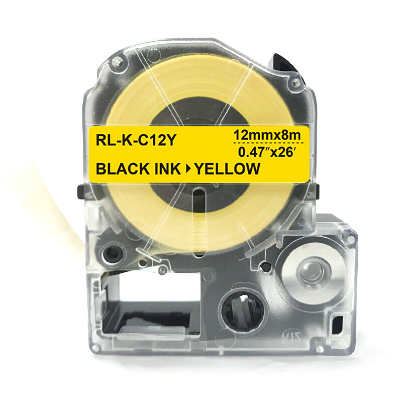 扬帆耐立(YFHC) 锦宫SC12Y标签色带(黄底黑字/12mm) 适用SR230C/230CH/530C/550C