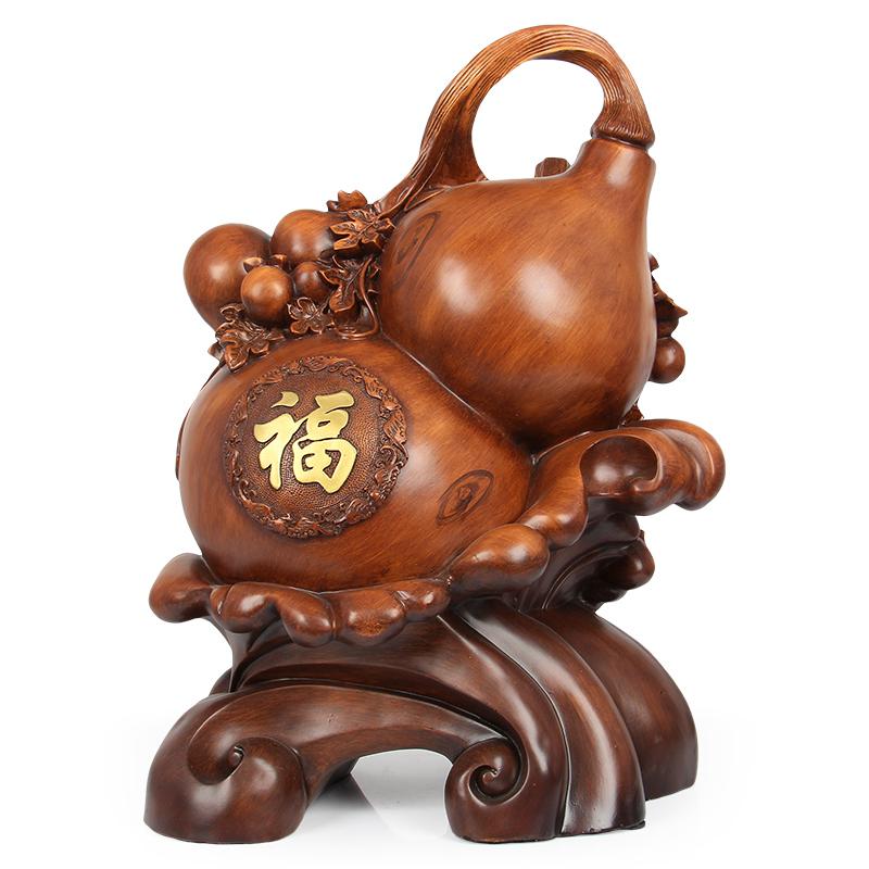 美帮汇葫芦摆件特大号富贵有余家居客厅玄关电视柜办公室工艺品高清大图