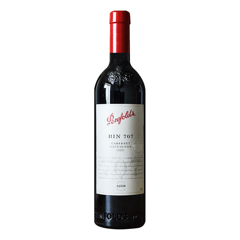 奔富(penfolds) Bin707 干红葡萄酒 红酒 澳大利亚原装进口 750ml 单瓶装 木塞礼盒装