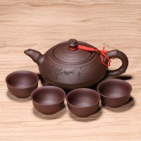 宜兴原矿紫砂竹节壶手工茶壶 手工紫砂壶