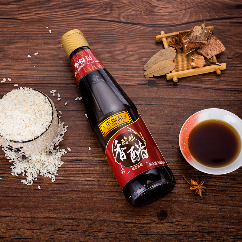 李锦记醇酿香醋500ml固态发酵酿造食醋蘸点饺子蘸醋调味料