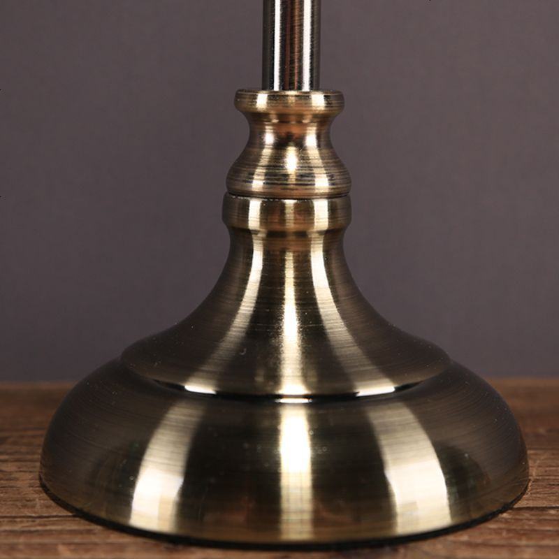 简约美式餐桌样板房软装饰品摆件新年烛光晚餐道具水晶金属蜡烛台