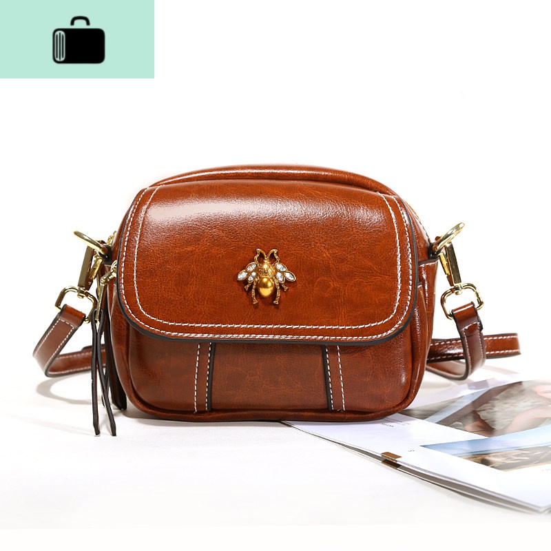 上新夏季ins小包包2020新款潮流行迷你百搭女士手机单肩斜挎女包NEWLAKE 时尚棕