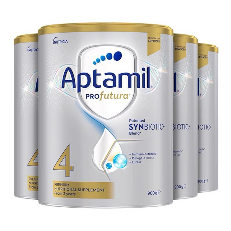效期25.9左右保税-澳洲爱他美(aptamil)白金版进口婴幼儿四段奶粉900g/罐装 爱他美铂金四段奶粉3岁以上宝宝
