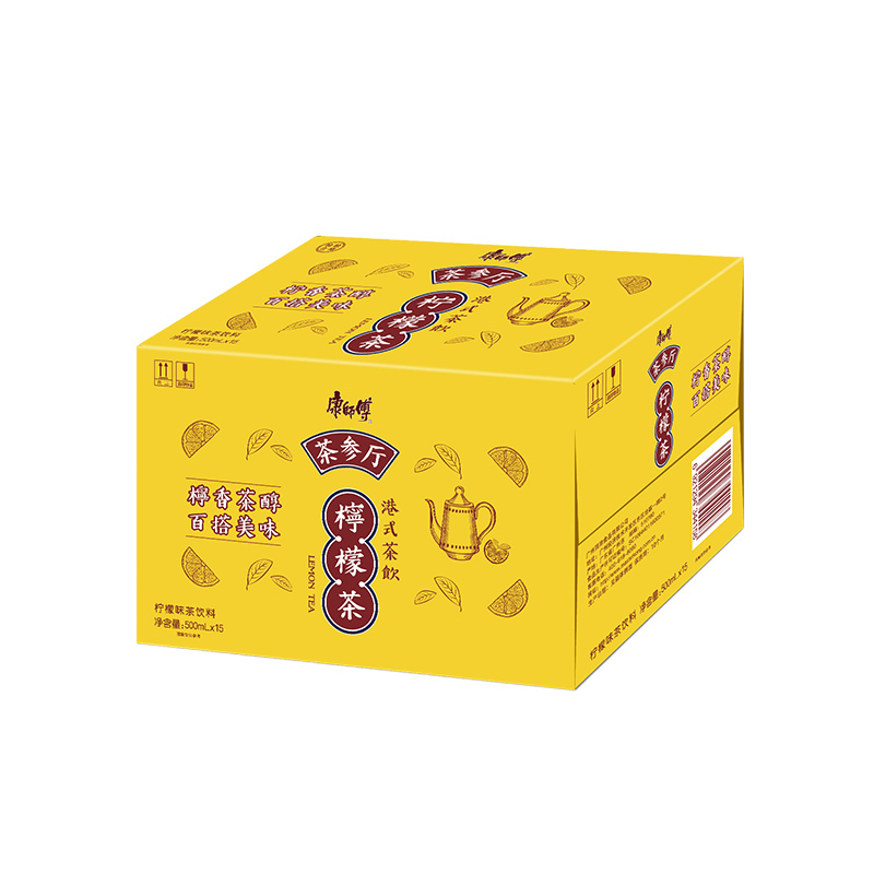 康师傅 茶参厅500ml*15瓶 柠檬茶整箱装 茶餐厅专享