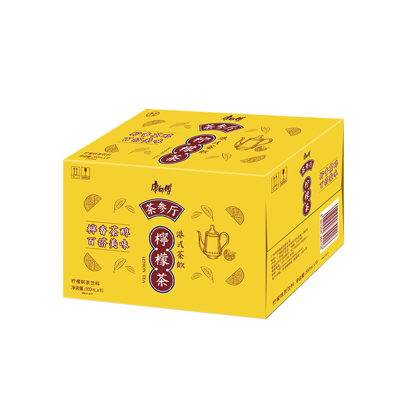 康师傅 茶参厅500ml*15瓶 柠檬茶整箱装 茶餐厅专享
