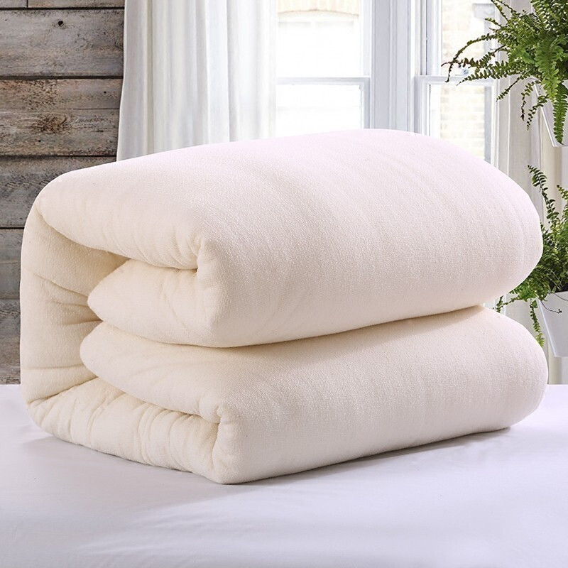 新疆长绒棉纯棉花被手工棉絮被子被芯加厚冬被保暖单人垫背床褥子