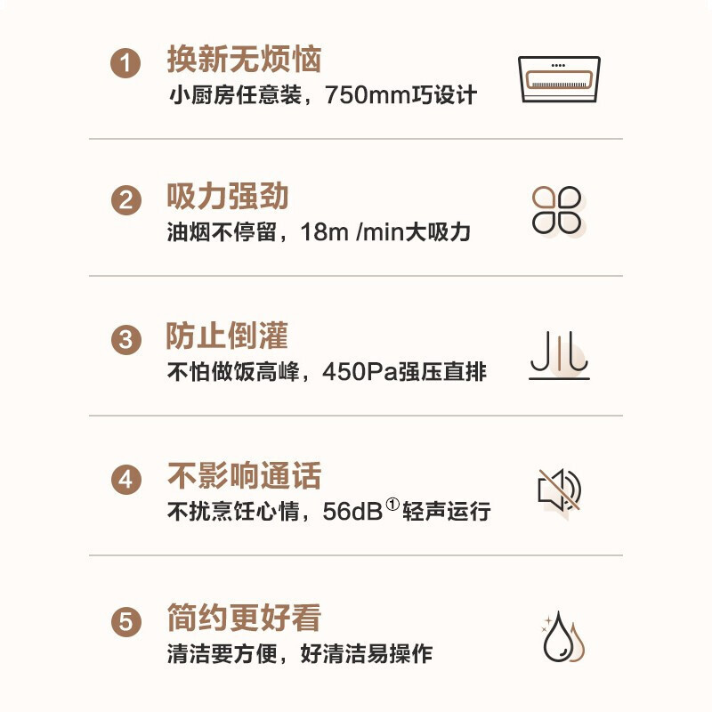 万家乐 抽油烟机 18m³/min侧吸式小尺寸大吸力油烟机小户型出租家用吸油烟机 一级能效CXW-280-AL031高清大图