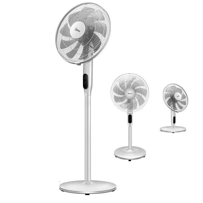 美的电风扇落地扇智能遥控台式变频台扇办公室轻音低噪节能省电12H定时柔风电扇FS40-18AR高清大图