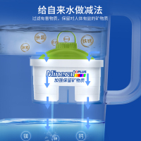 莱卡(LAICA) 滤水壶LA35EN-P 家用滤水壶过滤净水器 西西里系列3.5L樱花粉 母婴专用进口滤芯 一壶四芯装