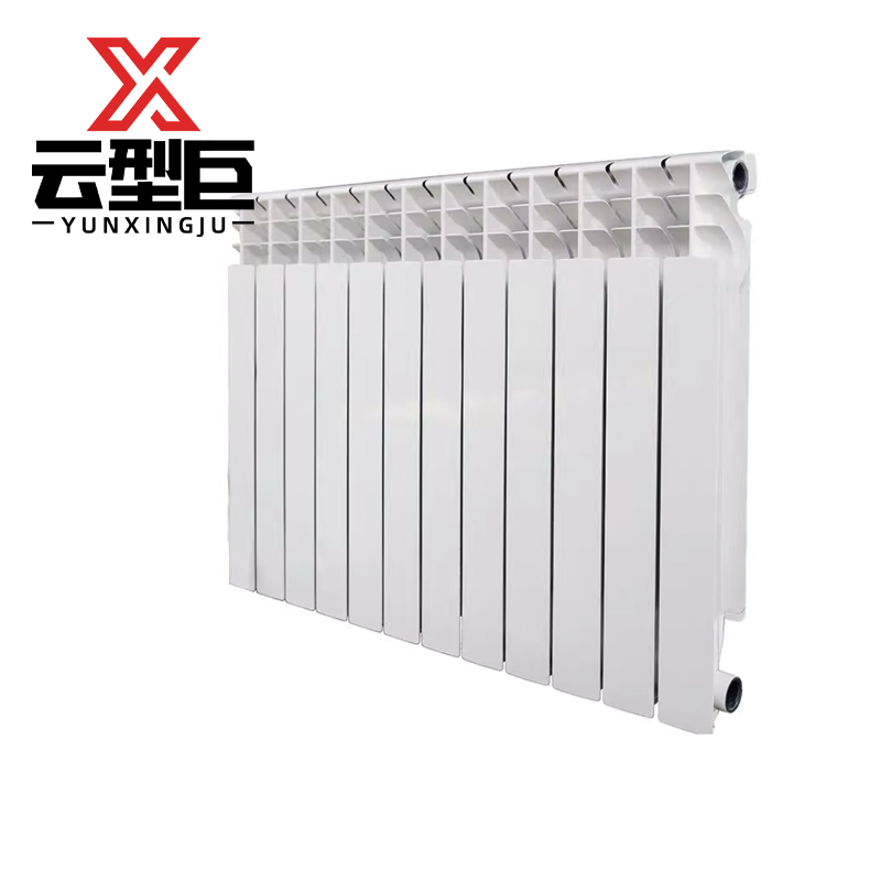 云型巨 双金属压铸铝暖气片 集中供暖壁挂炉 90*110mm中心距600mm 单位: 柱高清大图